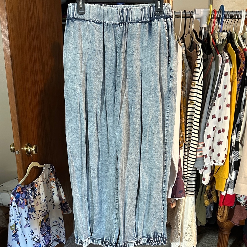 Oli and Hali mineral wash Tencel pants